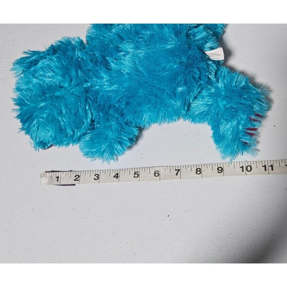 Toy Factory Teddy Bear 11 Inch Blue Fuzzy Pink Bow Plush Stuffed Animal Toy - Picture 5 of 5